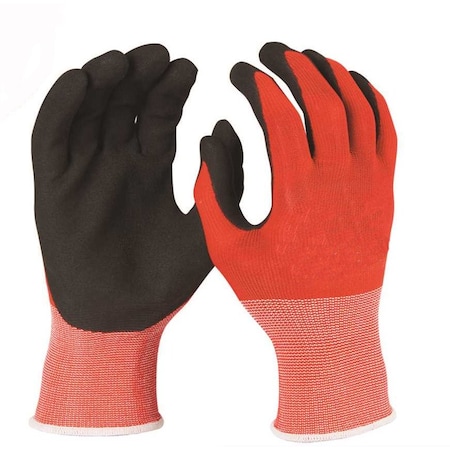 Milwaukee Tool Medium Red Nitrile Level 1 Cut Resistant Dipped Work Gloves, 12PK 48-22-8901B